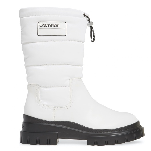 calvin klein white boots
